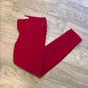 Dark pink Banana Republic corduroy pants, size 27